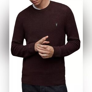 All Saints Merino Wool Crewneck Gently worn Purple 100% merino wool